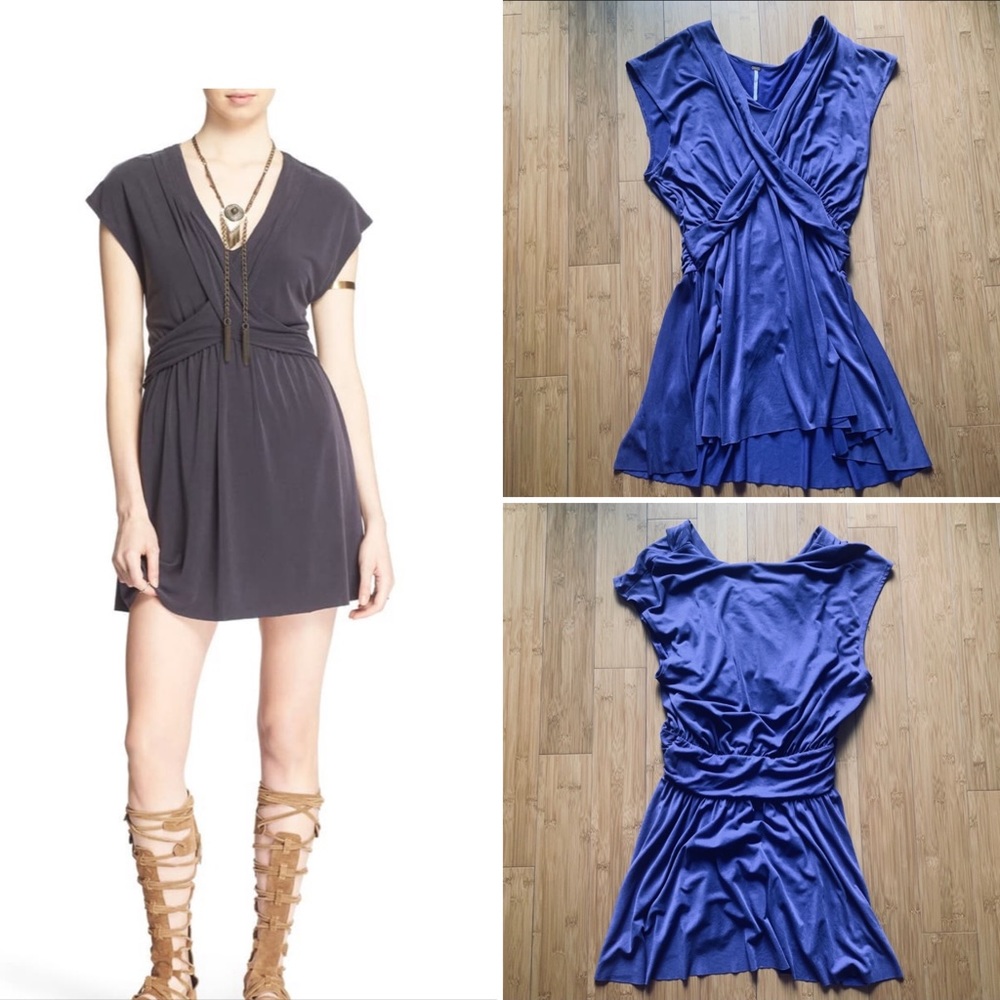 NWOT Free People Draped Purple Dress
